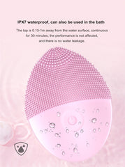 Silicone Electric Facial Cleansing Brush Vibration Face Cleaner