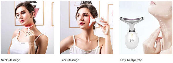 Neck Face Beauty Device Facial Lifting Machine EMS Face Massager