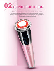 EMS Facial Massager LED light therapy Sonic Vibration Wrinkle Removal