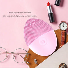 Silicone Electric Facial Cleansing Brush Vibration Face Cleaner