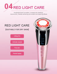 EMS Facial Massager LED light therapy Sonic Vibration Wrinkle Removal