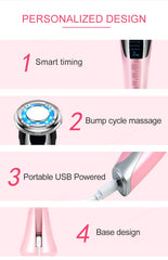 EMS Facial Massager LED light therapy Sonic Vibration Wrinkle Removal