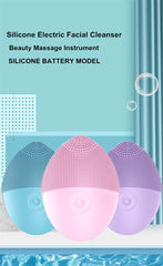 Silicone Electric Facial Cleansing Brush Vibration Face Cleaner