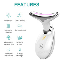 Neck Face Beauty Device Facial Lifting Machine EMS Face Massager