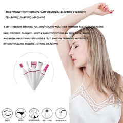 5 in 1 Women Epilator Female Eyebrow Trimmer