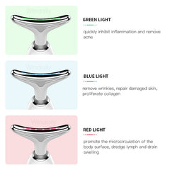 Neck Face Beauty Device Facial Lifting Machine EMS Face Massager