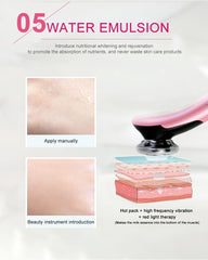 EMS Facial Massager LED light therapy Sonic Vibration Wrinkle Removal