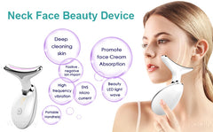 Neck Face Beauty Device Facial Lifting Machine EMS Face Massager