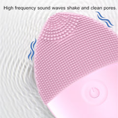 Silicone Electric Facial Cleansing Brush Vibration Face Cleaner