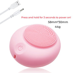 Silicone Electric Facial Cleansing Brush Vibration Face Cleaner