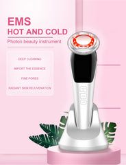 EMS Facial Massager LED light therapy Sonic Vibration Wrinkle Removal