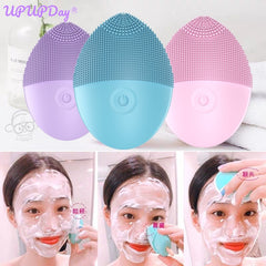 Silicone Electric Facial Cleansing Brush Vibration Face Cleaner