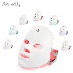 USB Charge 7Colors LED Facial Mask Photon Therapy Skin Rejuvenation